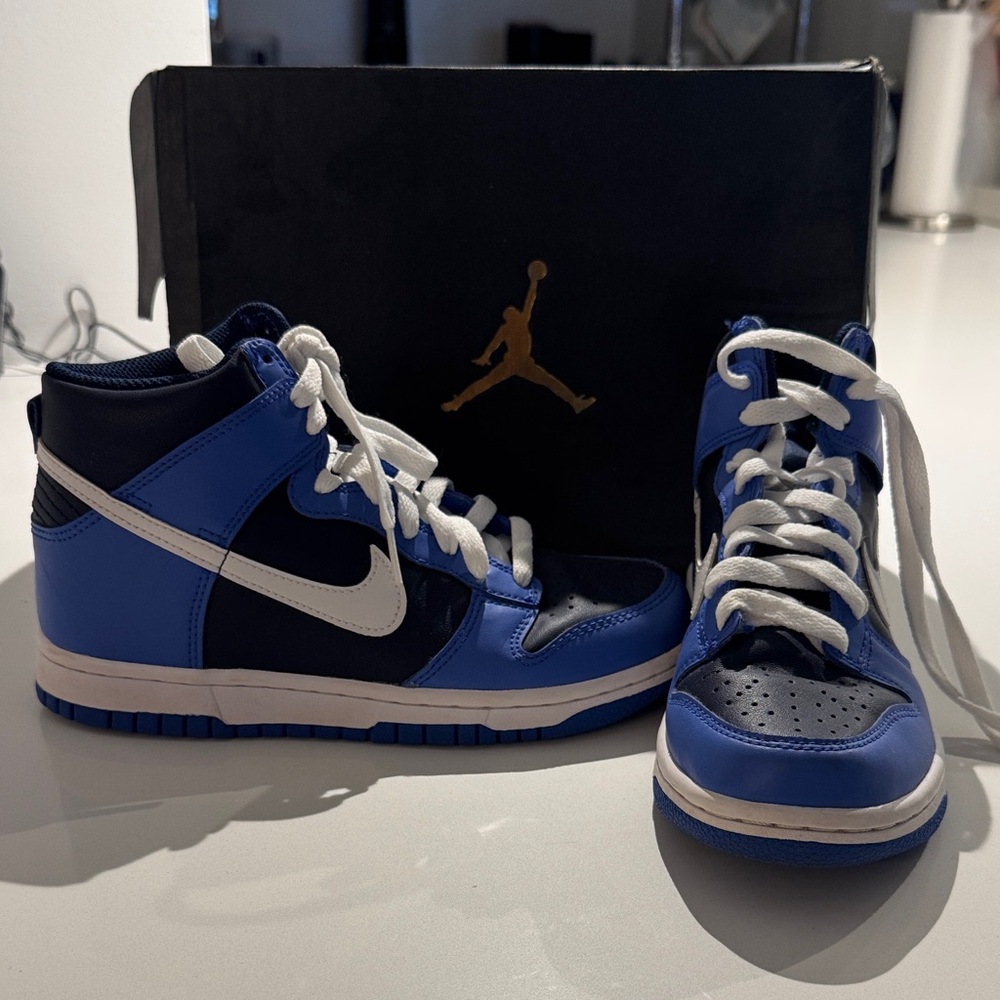 Nike Kids Blue High-Top Sneakers